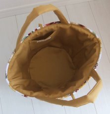 画像3: Sac de panier サックドパニエ（カゴ型バック）Garden(ガーデン）イエローベージュＭ (3)