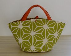 画像1: Sac de panier サックドパニエ（カゴ型バック）Diamant（ダイヤ）イエローグリーンＭ (1)