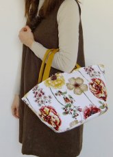 画像5: Sac de panier サックドパニエ（カゴ型バック）Garden(ガーデン）イエローベージュＭ (5)