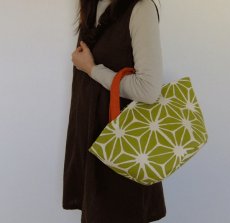 画像5: Sac de panier サックドパニエ（カゴ型バック）Diamant（ダイヤ）イエローグリーンＭ (5)