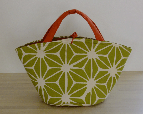 画像1: Sac de panier サックドパニエ（カゴ型バック）Diamant（ダイヤ）イエローグリーンＭ (1)